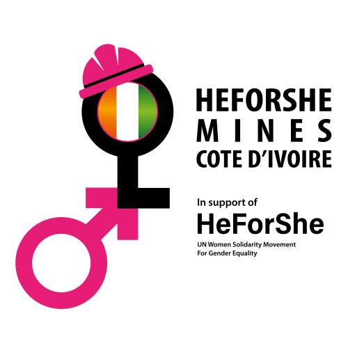 Logo HeForShe Mines Côte d’Ivoire